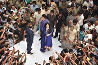 Sachin and Anushka Launching Vijayawada PVP Square Photos